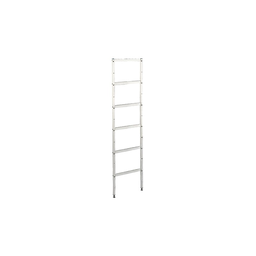 Podpora aluminiowa do regału modułowego, 6-poziomowa, 2000x500 mm | ASBER, PA-56-G