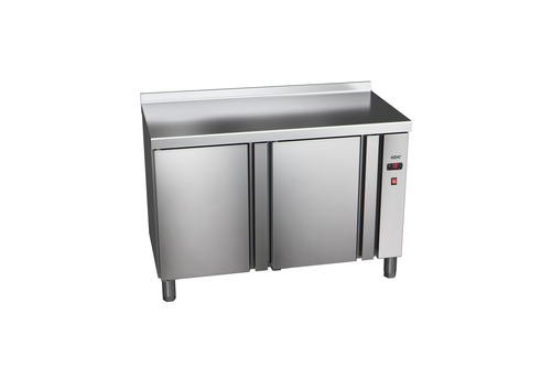 Stół chłodniczy, bez agregatu, 2-drzwiowy z drzwiami pełnymi, GN 1/1, 274 l, 0,029 kW, ze stali nierdzewnej, 1042x700x850 mm | ASBER, ETP-7-102-20 R HC SB40