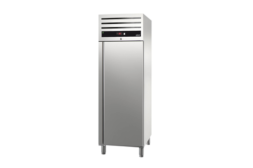 Szafa chłodnicza, 1-drzwiowa, prawy zawias, GN 2/1, 543 l, 0,182 kW, ze stali nierdzewnej, 653x837x2040 mm | ASBER, GCP-701 R