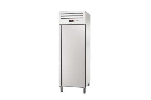 Szafa chłodnicza, 1-drzwiowa, prawy zawias, GN 2/1, 596 l, 0,253 kW, ze stali nierdzewnej, 693x844x2008 mm | ASBER, ECP-701 HC R
