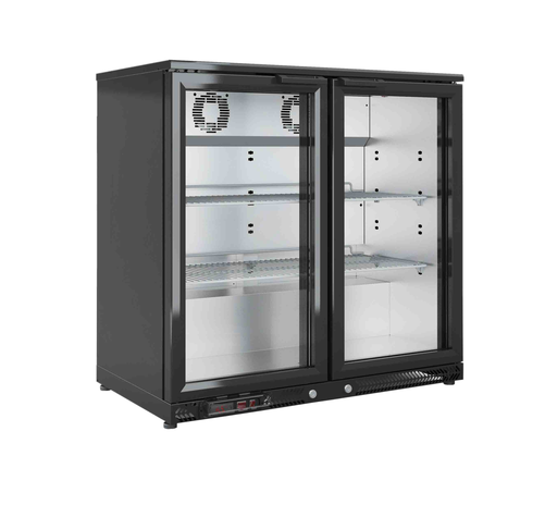 Szafa chłodnicza, 2-drzwiowa, 214 l, 0,214 kW, 925x565x900 mm | ASBER, ERMA-250