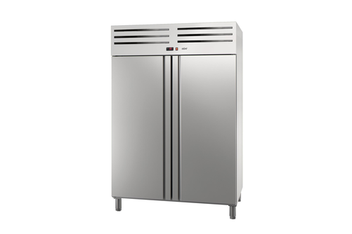 Szafa mroźnicza, 2-drzwiowa, GN 2/1, 1301 l, 0,63 kW, ze stali nierdzewnej, 1388x844x2008 mm | ASBER, ECN-1402 HC