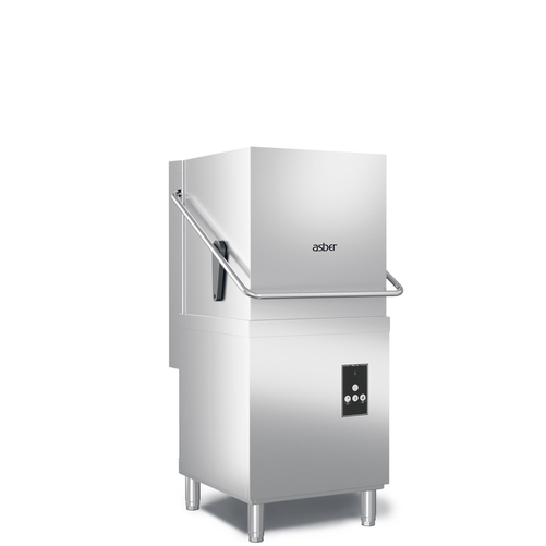 Zmywarka kapturowa, sterowana cyfrowo, z dozownikiem płynu nabłyszczającego, 14,25 kW, 630x750x1482 mm | ASBER, GMX-H510