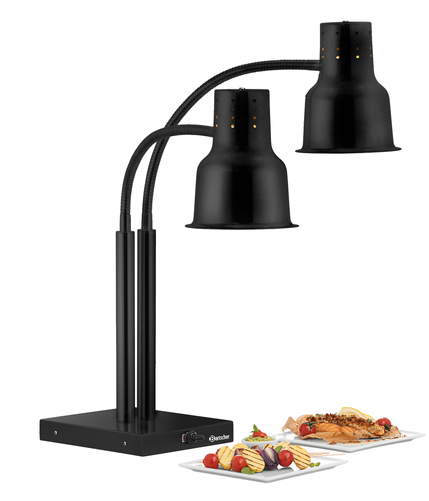 Lampa grzewcza do potraw, 0,5 kW, 335x520x700 mm | BARTSCHER, IWL500ST S
