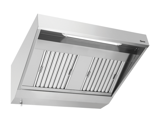 Okap przyścienny z silnikiem 0,202 kW, 1300x900x450 mm | BARTSCHER, Seria 900