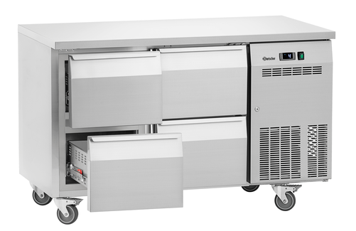 Stół chłodniczy z 4 szufladami, 0,25 kW, 700x1345x850 mm | BARTSCHER, Easy S4-1501