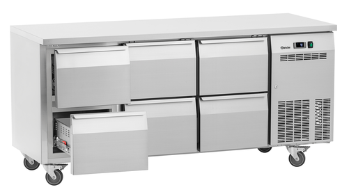 Stół chłodniczy z 6 szufladami, 0,25 kW, 1800x700x850 mm | BARTSCHER, Easy S6-1501