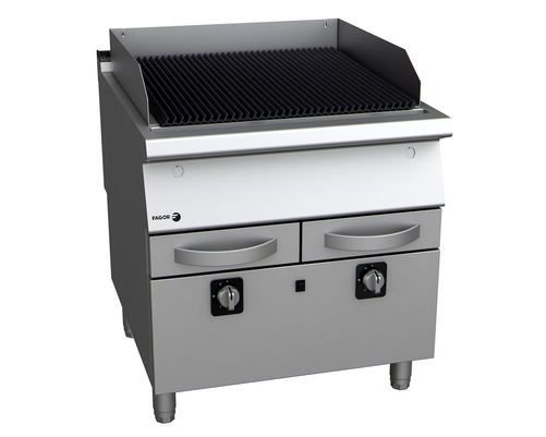 Grill gazowy (G20 - gaz ziemny) z rusztem żeliwnym, wolnostojący, 16,2 kW, 800x730x850 mm | FAGOR, B-G7101