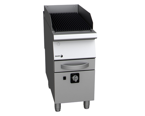 Grill gazowy (G20 - gaz ziemny) z rusztem żeliwnym, wolnostojący, 8,1 kW, 400x730x850 mm | FAGOR, B-G7051