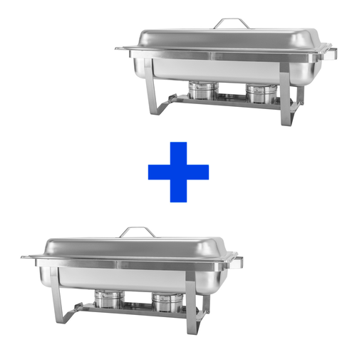 Podgrzewacz gastronomiczny 2xGN 1/2, 2x4 l, 605x370x240 mm - 2 szt. | TECHNICA, Silver Line