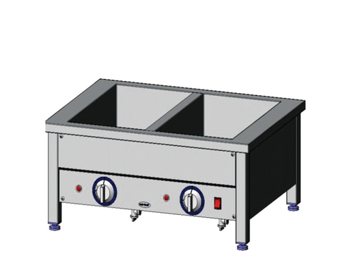 Bemar elektryczny 2-komorowy, 800x600x350 mm, 1,6 kW | EGAZ, BE-2NS