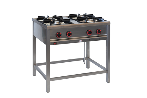 Kuchnia gazowa 4-palnikowa, 900x900x850 mm, 1x3,5+1x5+1x7+1x9 kW | EGAZ, TG-425.II