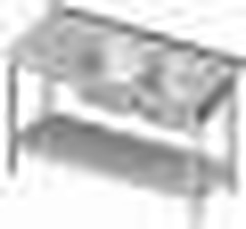 Stół ze zlewem dwukomorowym z prawej strony z półką 1100x700x850 mm | STALGAST, 980827110