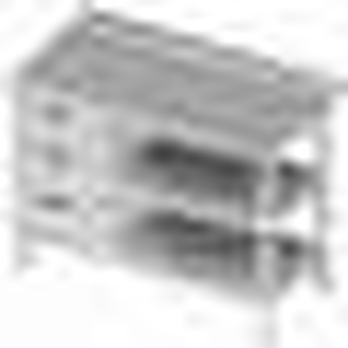 Stół przyścienny z blokiem trzech szuflad po lewej stronie i dwiema półkami 1800x600x850 mm | STALGAST, 980406180