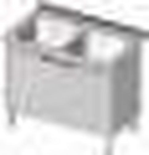 Stół ze zlewem dwukomorowym z drzwiami skrzydłowymi 1000x700x850 mm | STALGAST, 980867100