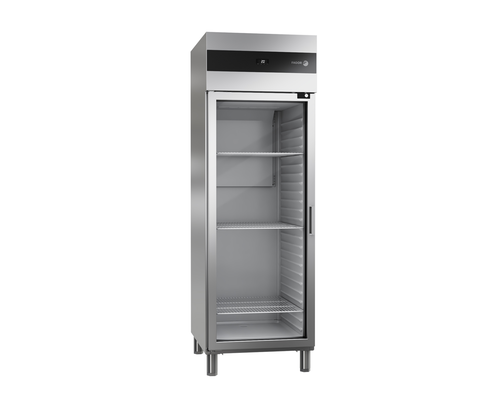 Szafa chłodnicza, 1-drzwiowa, ze stali nierdzewnej, drzwi przeszklone, 572 l, 0,46 kW, 653x796x1996 mm | FAGOR, MUP-11G GD