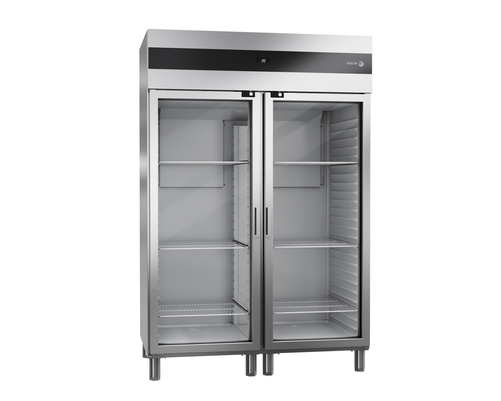 Szafa chłodnicza, 2-drzwiowa, ze stali nierdzewnej, drzwi przeszklone, 1144 l, 0,19 kW, 1318x796x1996 mm | FAGOR, MUP-22G GD
