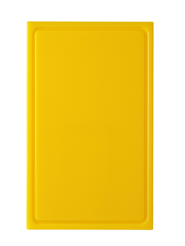 Deska do krojenia HACCP GN 1/1 20 mm z rowkiem, żółta | HENDI, 827260