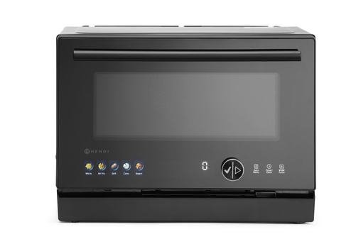 Kuchenka mikrofalowa wielofunkcyjna 4 w 1, 24,7 l, 2,35 kW, czarna | HENDI, 281383