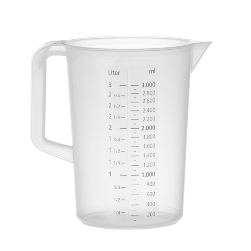 Miarka z polipropylenu, 3 l | HENDI, Profi Line