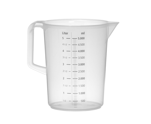 Miarka z polipropylenu, 5 l | HENDI, Profi Line