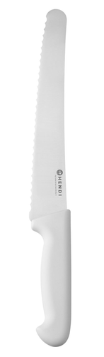 Nóż cukierniczy HACCP, ostrze 250 mm, biały | HENDI, Profi Line