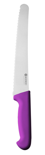Nóż cukierniczy HACCP, ostrze 250 mm, fioletowy | HENDI, Profi Line