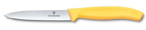 Nóż do jarzyn gładki, ostrze 100 mm, żółty | VICTORINOX, 6.7708.C1