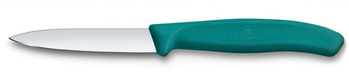 Nóż do jarzyn gładki, ostrze 80 mm, zielony | VICTORINOX, 6.7604.C1