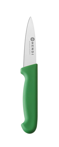 Nóż do obierania HACCP, ostrze 100 mm, zielony | HENDI, Profi Line