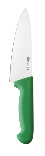 Nóż szefa kuchni HACCP, ostrze 160 mm, zielony | HENDI, Profi Line