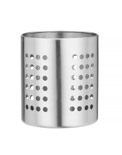 Pojemnik na sztućce perforowany ⌀110x130 mm | HENDI, 552483