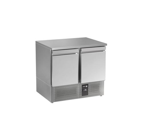 Stół sałatkowy 2-drzwiowy z litym blatem bez rantu, 155 l, 0,245 kW, 894x700x850 mm | FAGOR, RPS-2G NS