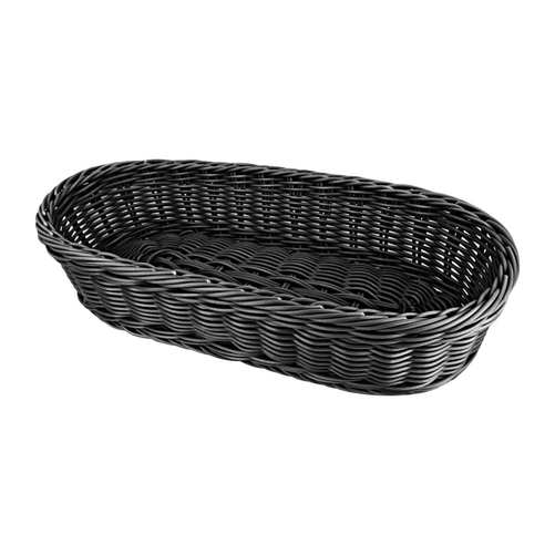 Koszyk na sztućce z polipropylenu, 380x165x80 mm, czarny | STALGAST, 361382