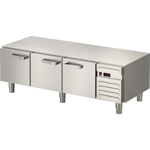 Podstawa chłodnicza GN 1/1, 3-drzwiowa, 210 l, 1600x690x580 mm | STALGAST, Linia 700