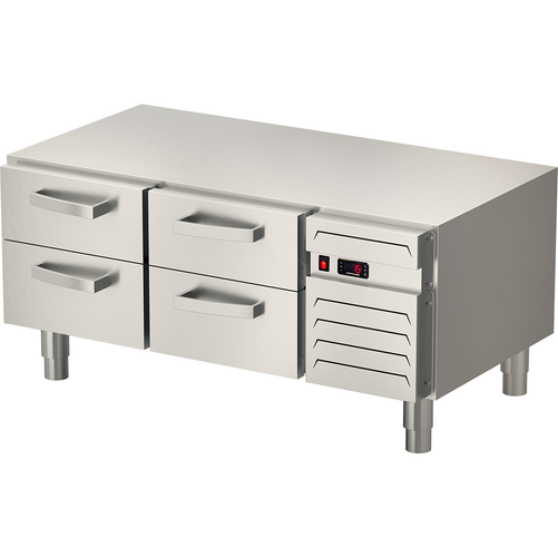 Podstawa chłodnicza GN 1/1 z 4 szufladami, 110 l, 1200x690x580 mm | STALGAST, Linia 700