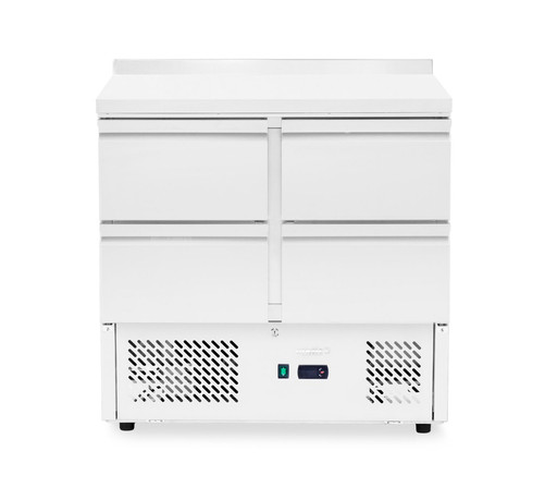 Stół chłodniczy z 4 szufladami i rantem, 97 l, 0,22 kW, 900x700x908 mm | ARKTIC, 238356