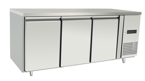 Stół mroźniczy 3-drzwiowy z agregatem bocznym, bez rantu, 334 l, 0,6 kW, 1795x700x839 mm | ARKTIC, Profi Line