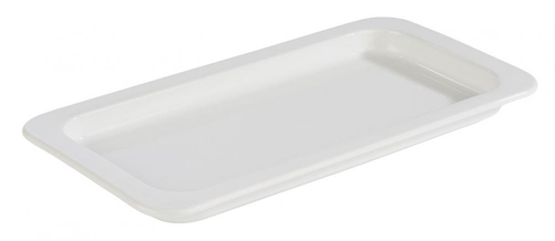 Pojemnik prostokątny z porcelany GN 1/3 325x176x60 mm, biały | APS, 82300