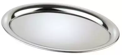 Taca owalna ze stali nierdzewnej do serwowania kawy 190x150 mm | APS, Kaffeehaus