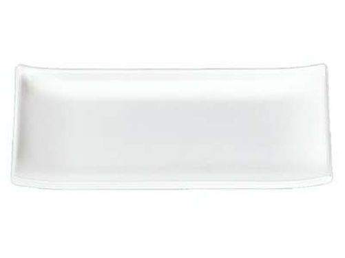 Półmisek prostokątny z melaminy 225x95 mm, biały | APS, Zen