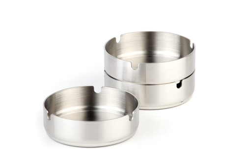 Popielniczka ze stali nierdzewnej o średnicy 80 mm | APS, 00048