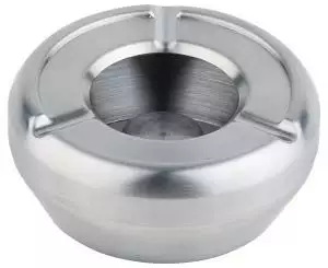 Popielniczka ze stali nierdzewnej o średnicy 100 mm z osłoną | APS, 00090