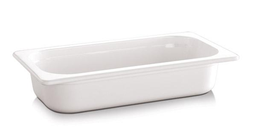 Pojemnik prostokątny z melaminy GN 1/3 325x176x65 mm, biały | APS, EcoLine