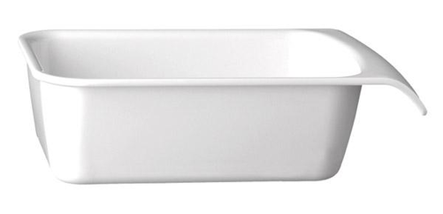 Miska prostokątna z melaminy GN 2/4 530x162x75 mm, biała | APS, Cascade