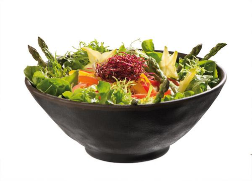 Misa z melaminy 0,3 l, czarna | APS, Marone