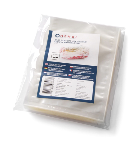 Worki do gotowania sous-vide i pakowarek komorowych 150x200 mm, 100 szt. | HENDI, 971369