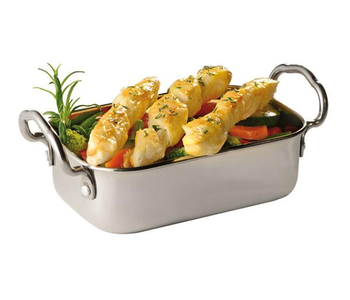 Mini brytfanna 145x95x65 mm, inox | APS, Snack Holder