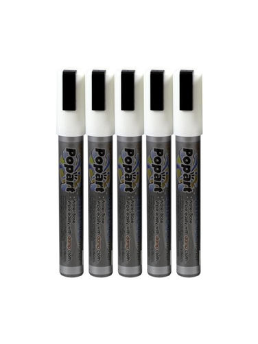 Markery białe do tablicy, 5 sztuk | HENDI, 664209