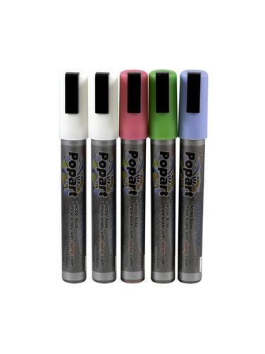 Markery kolorowe do tablicy, 5 sztuk | HENDI, 664216